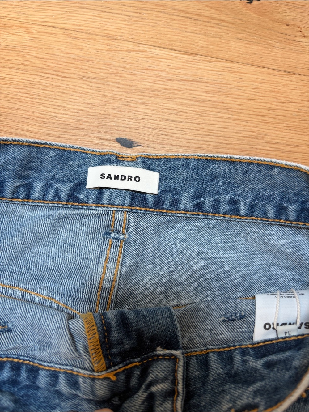 NWT Sandro wide leg jeans - Picture 2 of 3